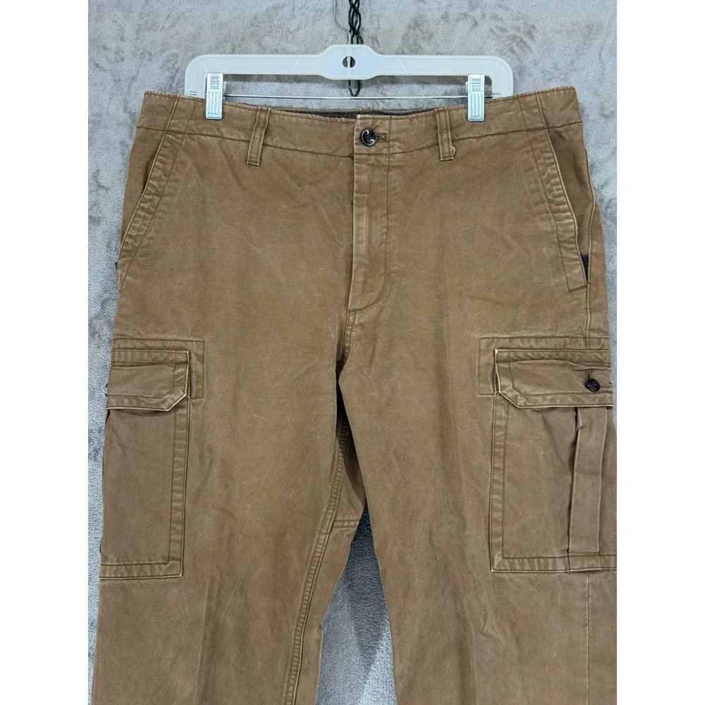 Banana‎ Republic Mens Slim Fit Cargo Pants Brown 36x36 558032-01 Cotton Utility